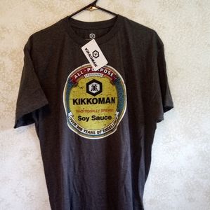 Kikkoman soy sauce graphic tee XL NWT